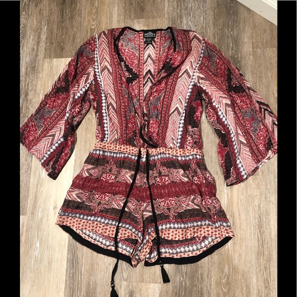 Angie Pants - BOHO multi-colored romper